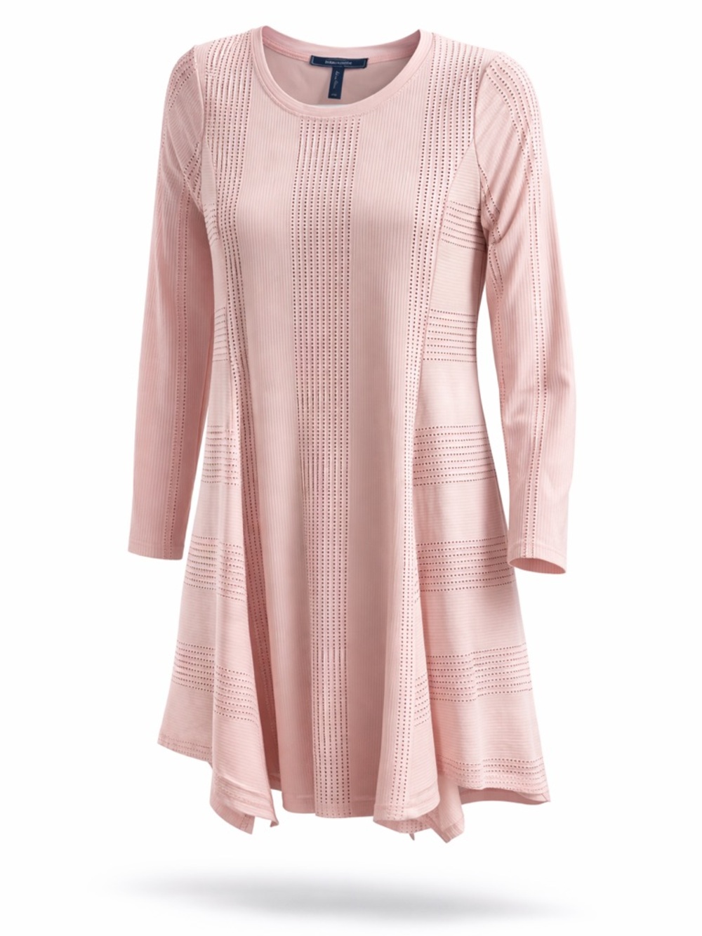 BCBGMAXAZRIA Blush Pink Fit & Flare Dress XS Long Sleeve